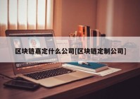 区块链嘉定什么公司[区块链定制公司]